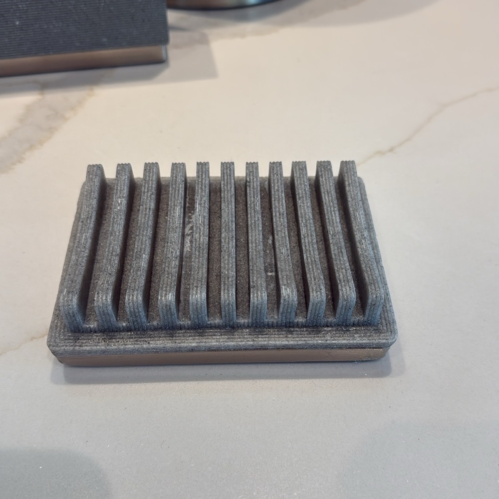 Gray Bathroom Accessory Set - Picture 2 of 6